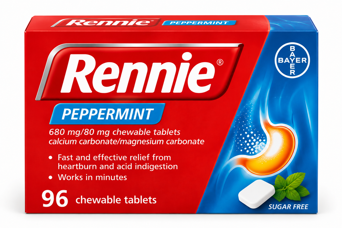 Rennie Peppermint 680 mg/80 mg comprimidos masticables