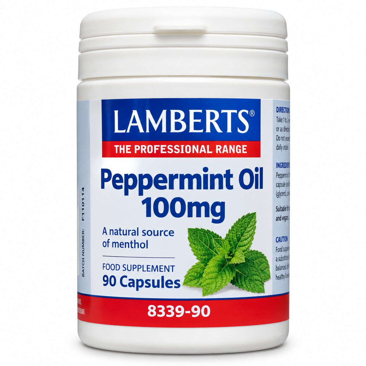Aceite de menta de Lamberts 100 mg – 90 cápsulas