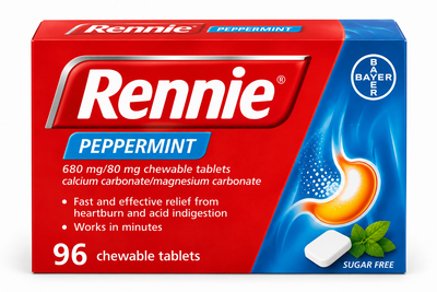 Rennie Peppermint 680 mg/80 mg comprimidos masticables