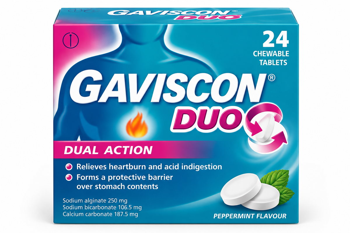 Comprimidos masticables Gaviscon Duo