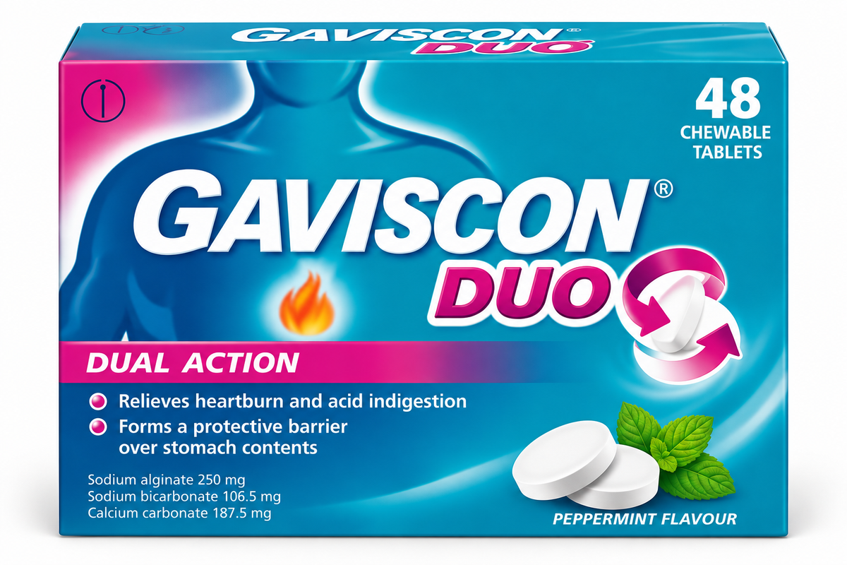 Comprimidos masticables Gaviscon Duo